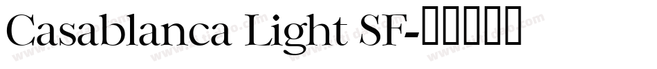 Casablanca Light SF字体转换
